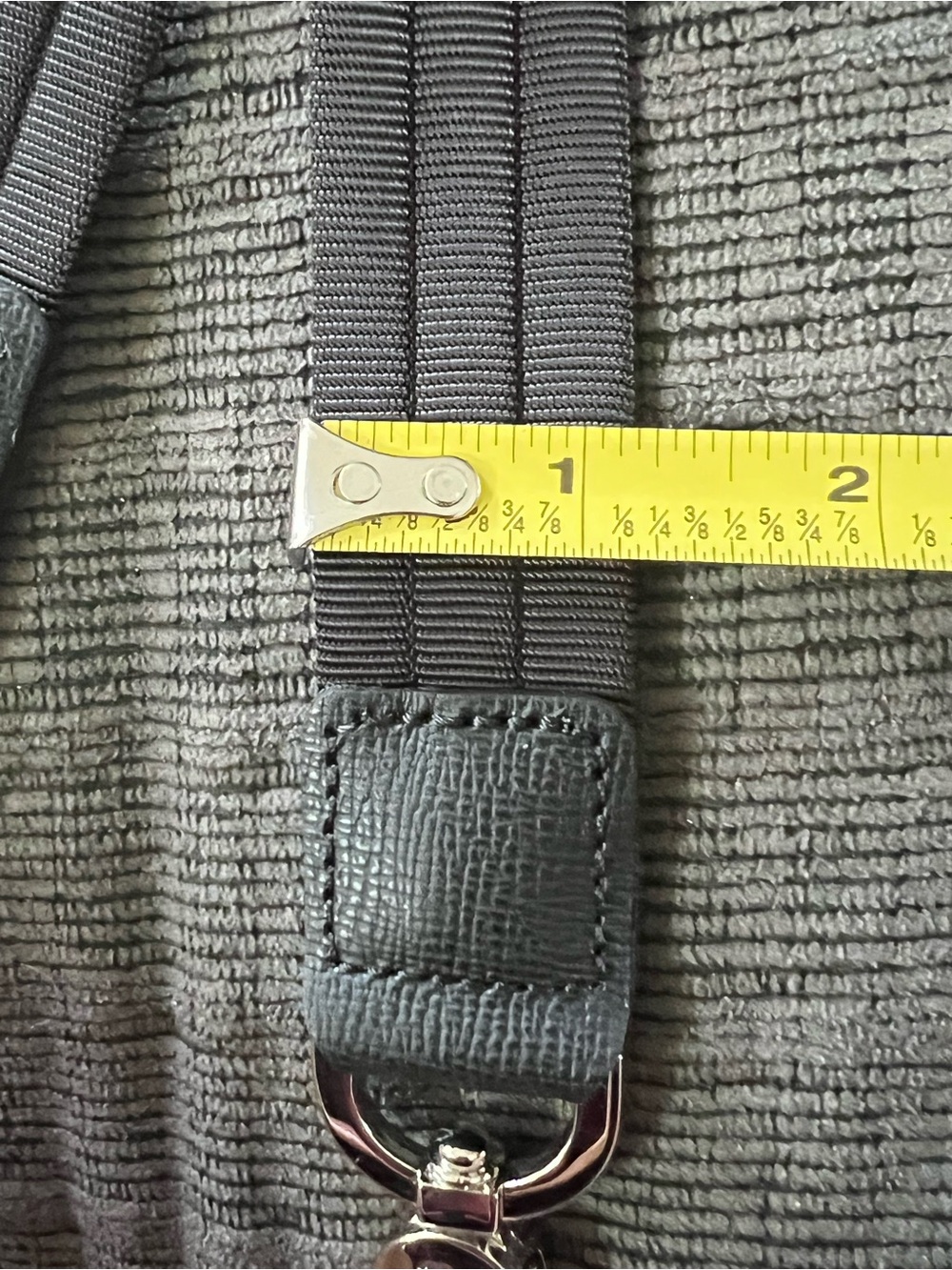 Longchamp Black Nylon & Silver Shoulder Strap! - Picture 6 of 6